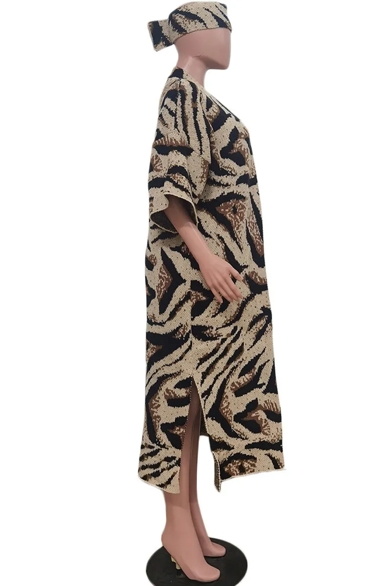 CG0341 Leopard Knitted Cardigan