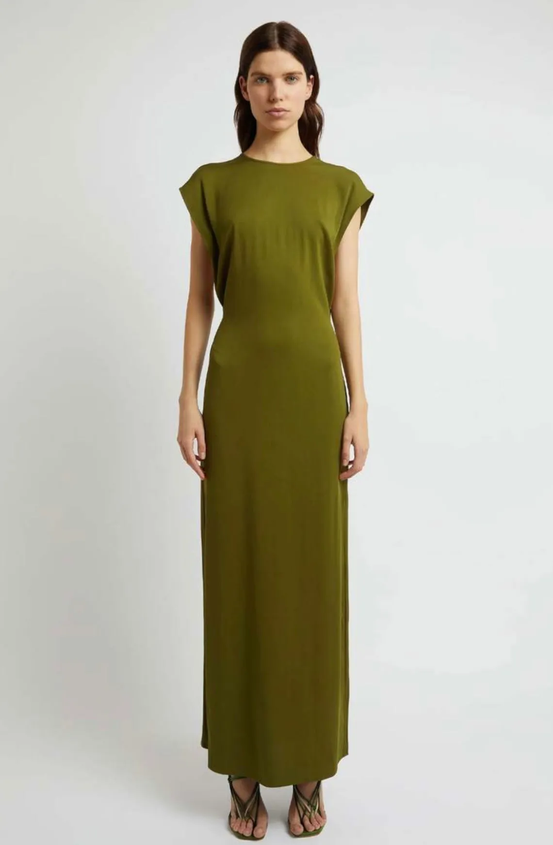 CHRISTOPHER ESBER AULENTI COLUMN SHIRT DRESS - MOSS
