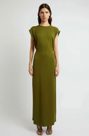 CHRISTOPHER ESBER AULENTI COLUMN SHIRT DRESS - MOSS