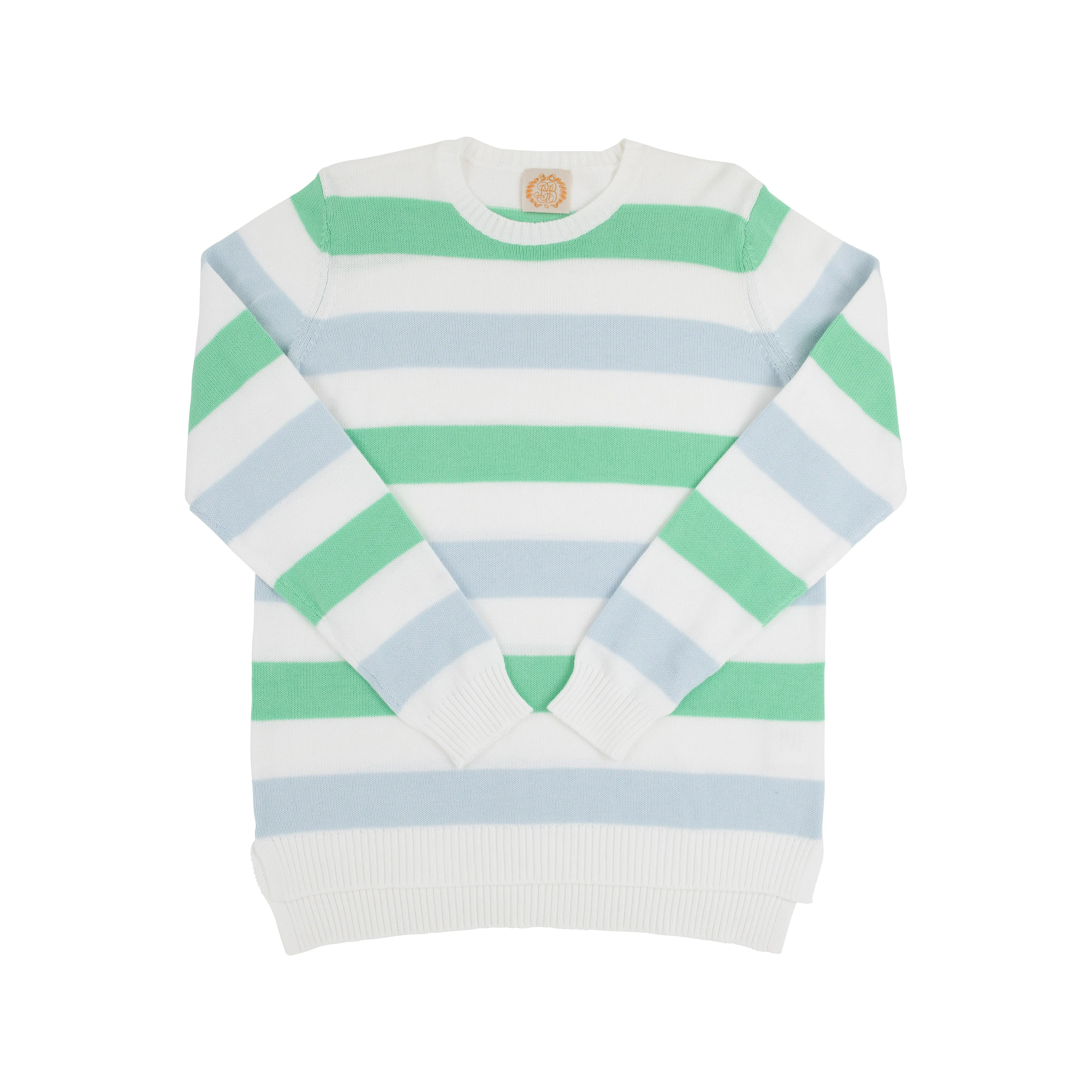 Cissy Sweater (Women's) - Buckhead Blue, Worth Avenue White, and Grace Bay Green Stripe