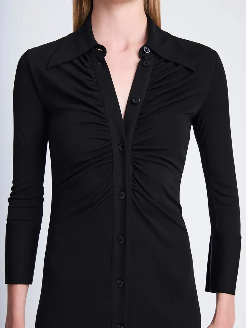 CLARA DRESS IN MATTE CREPE JERSEY
