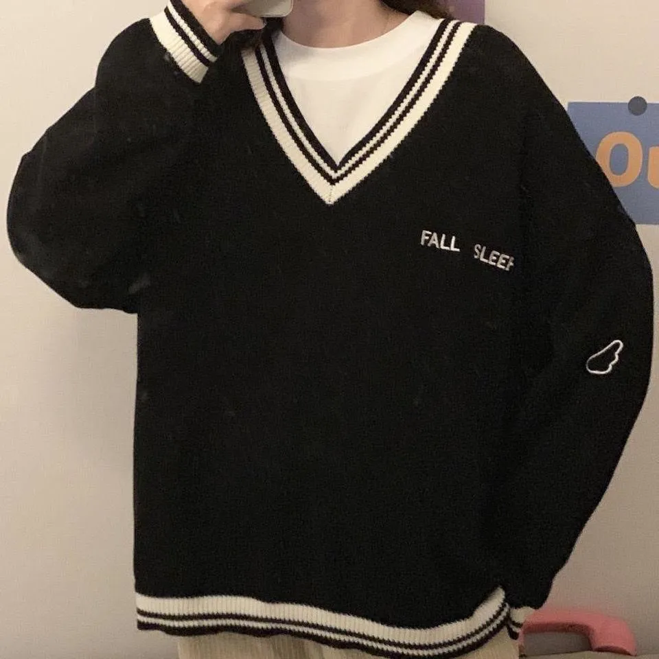 College V-Neck Sweater