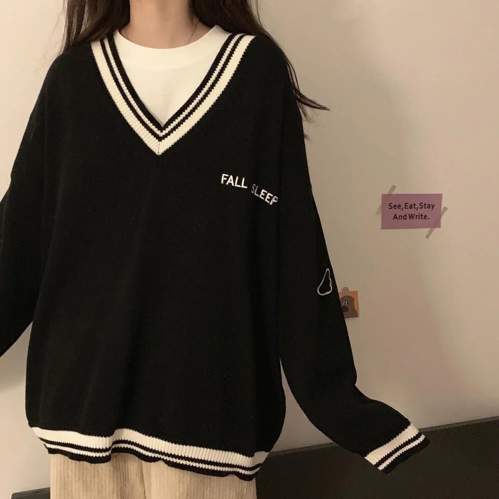 College V-Neck Sweater
