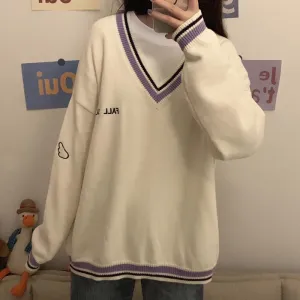 College V-Neck Sweater