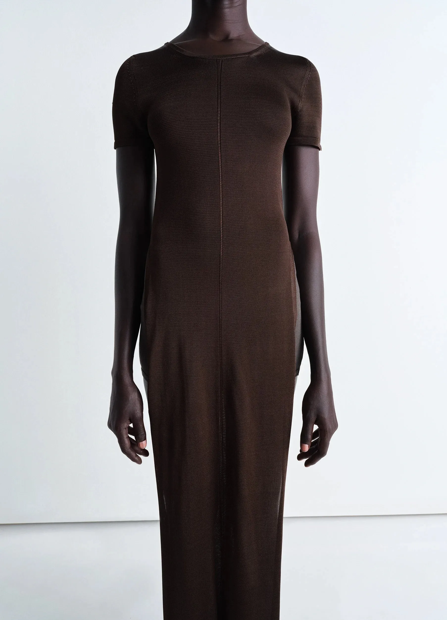 COLUMN DRESS WITH SLITS