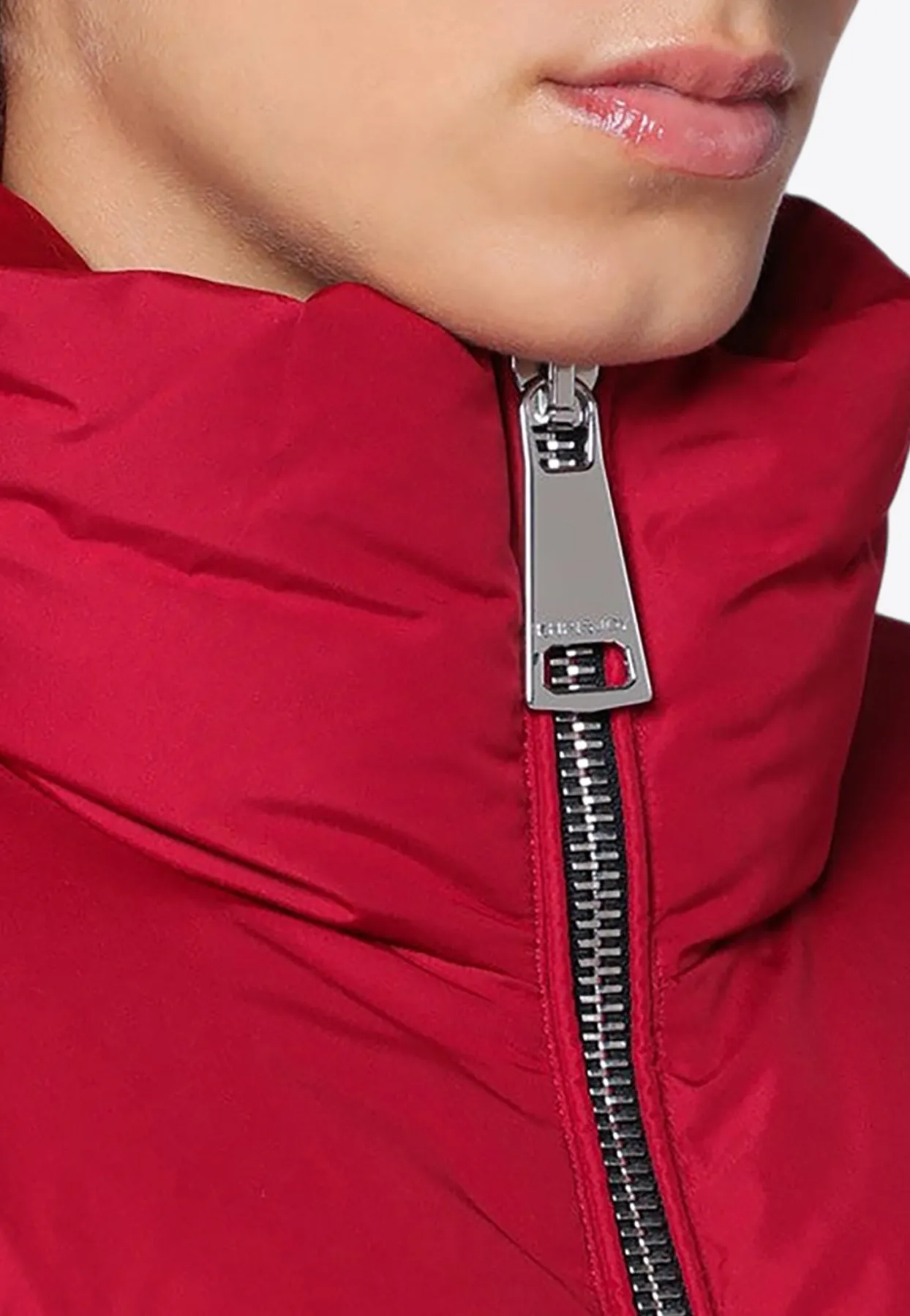 Corazon Heart-Shaped Pockets Puffer Jacket