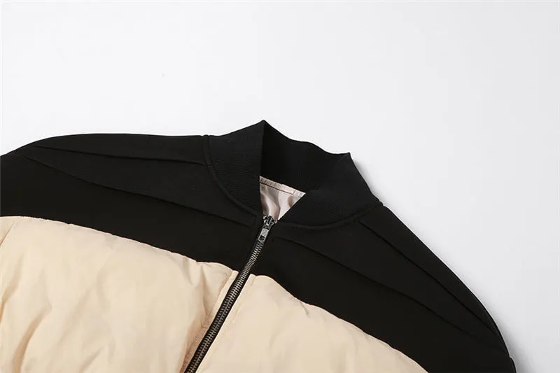 Corset Design Zip Up Bomber Jacket