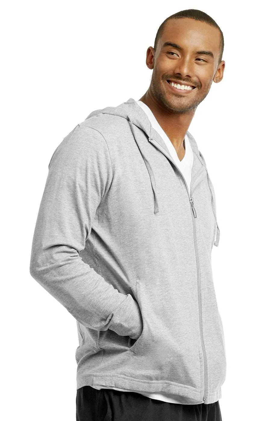 Cotton Jersey Hoodie Jacket for Men