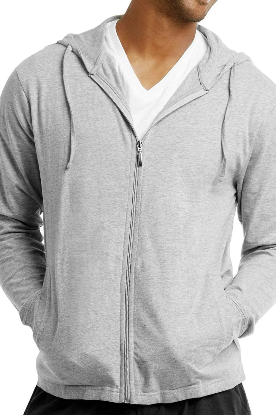 Cotton Jersey Hoodie Jacket for Men