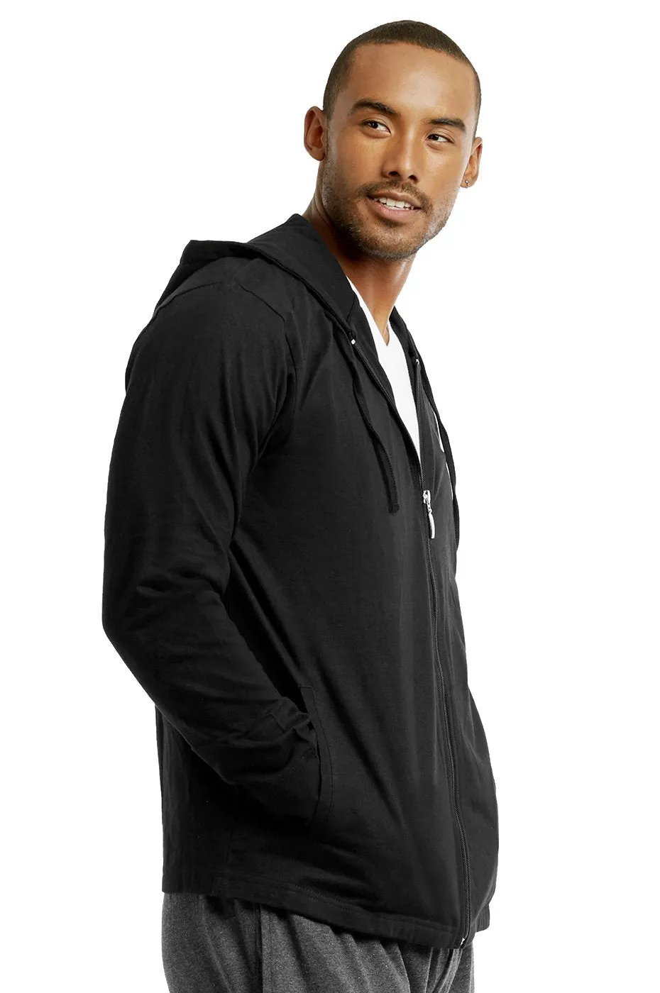 Cotton Jersey Hoodie Jacket for Men