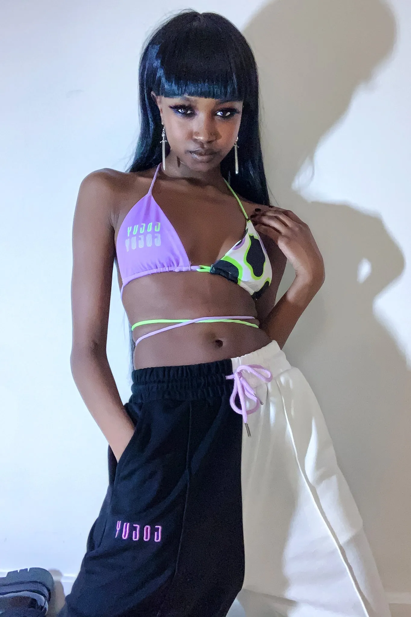 Cow Print Wrap Around Bikini Top