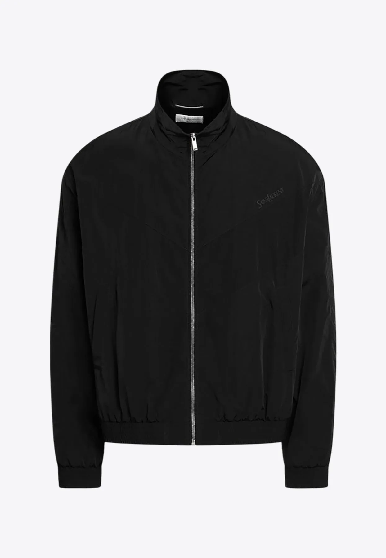 Crinkled Zip-Up Jacket