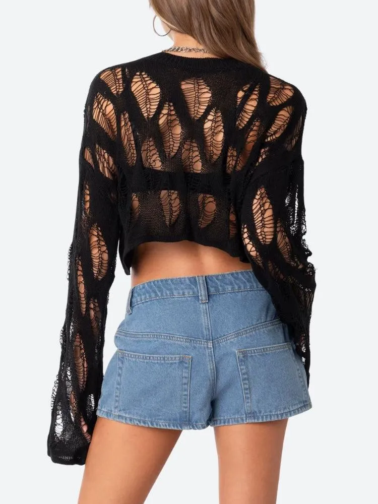Crochet Crop Sweater