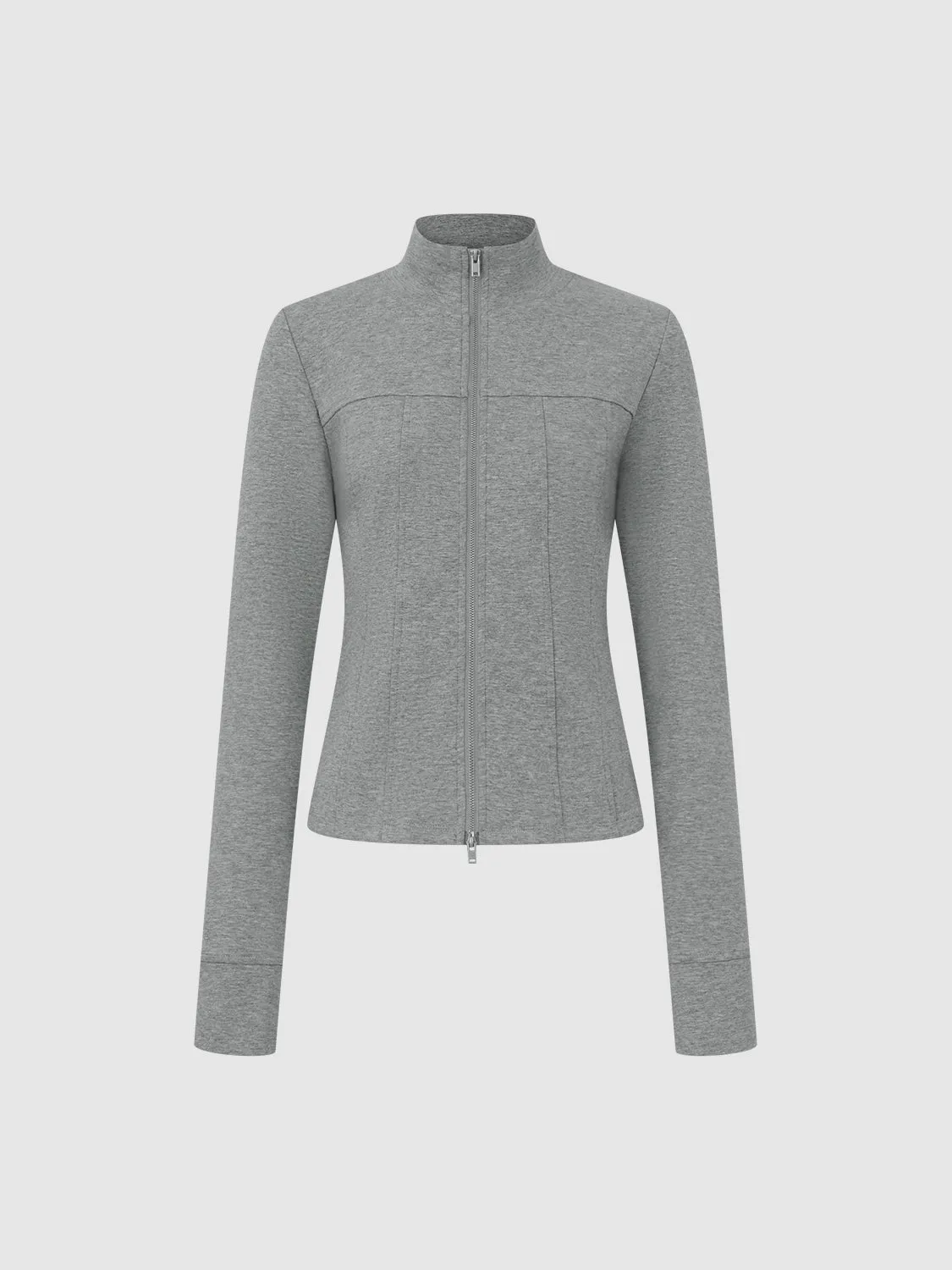 Cropped Zip Up Front Jackets