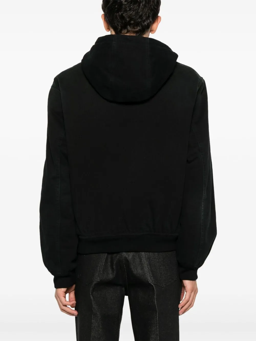 Denim hooded jacket