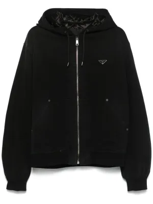 Denim hooded jacket