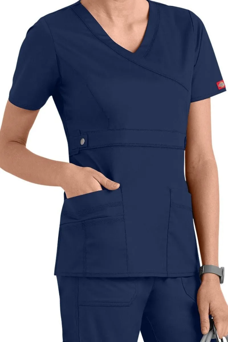 Dickies Scrub Top Gen Flex Mock Wrap Clearance
