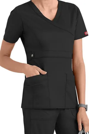 Dickies Scrub Top Gen Flex Mock Wrap Clearance