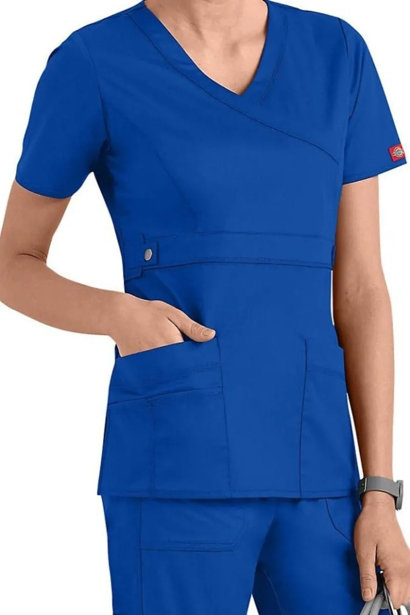 Dickies Scrub Top Gen Flex Mock Wrap Clearance