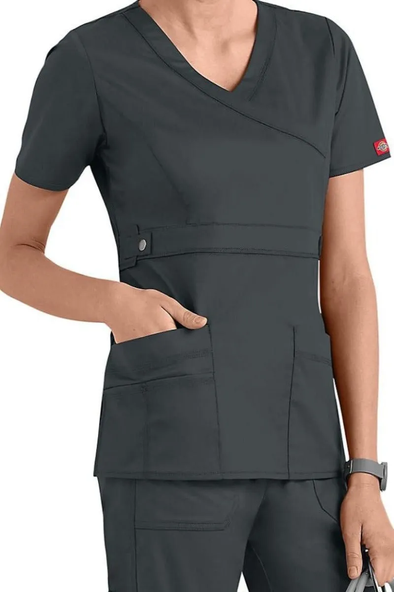 Dickies Scrub Top Gen Flex Mock Wrap Clearance