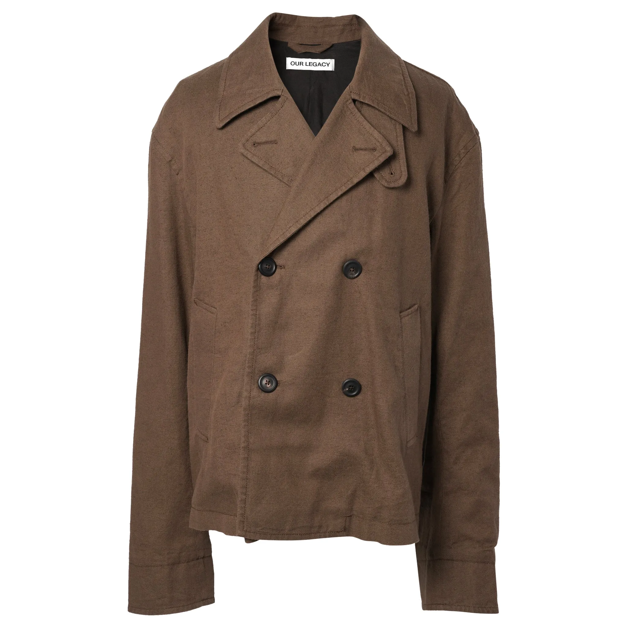 DISPATCH PEACOAT / TOBACCO DRAPING CANVAS