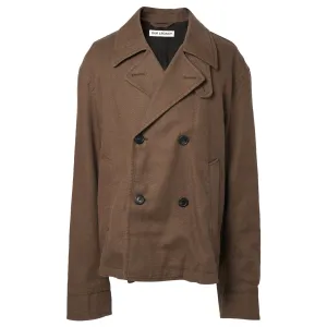 DISPATCH PEACOAT / TOBACCO DRAPING CANVAS