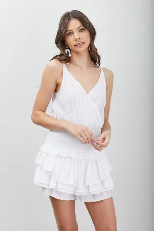 Do   Be Collection Junior Wrap Smocked Waist Ruffle Dress