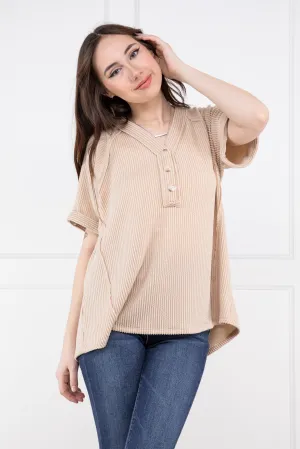 Don't Call Me Babydoll Women's Pleated Flowy Short Sleeve Top *Final Sale*