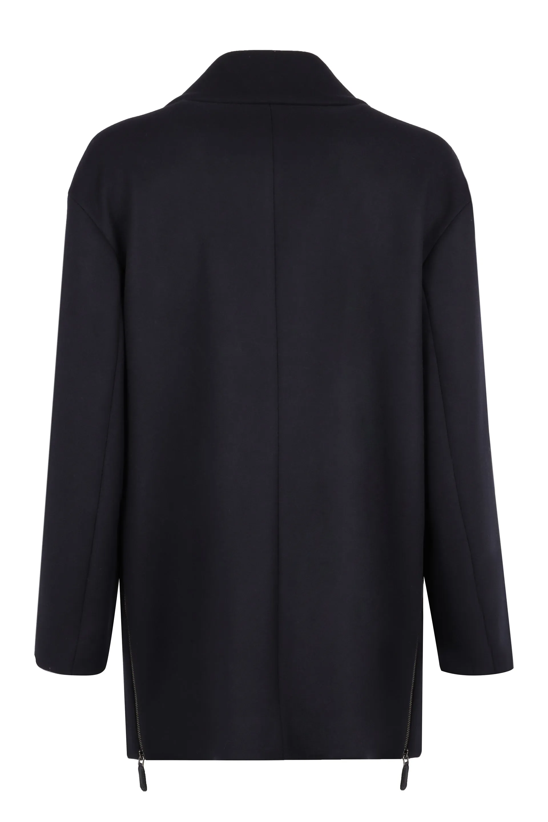Double-breasted peacoat