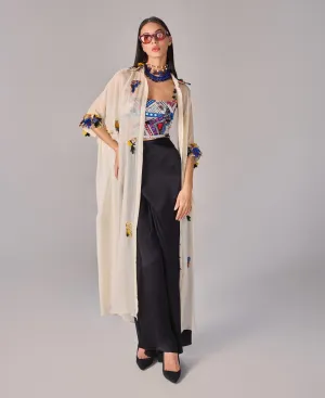 Emilia shirt cape, bustier and skirt