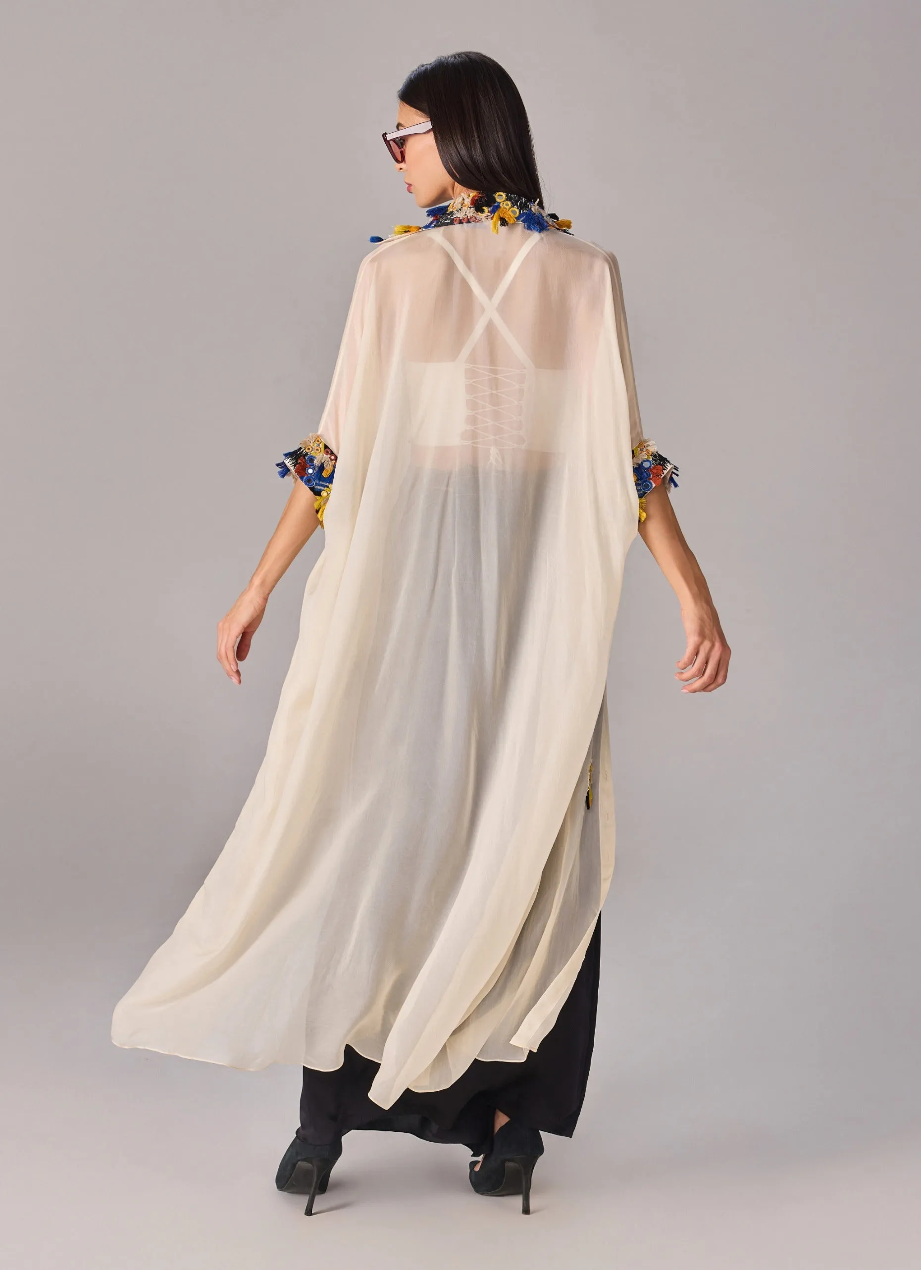 Emilia shirt cape, bustier and skirt