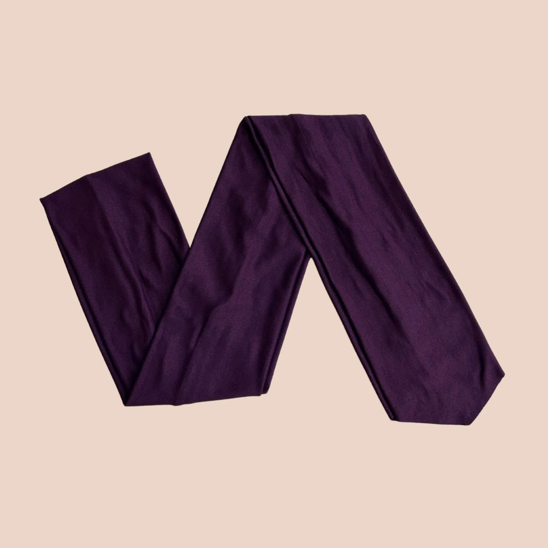 Emoji Purple Solid Wrap Headband