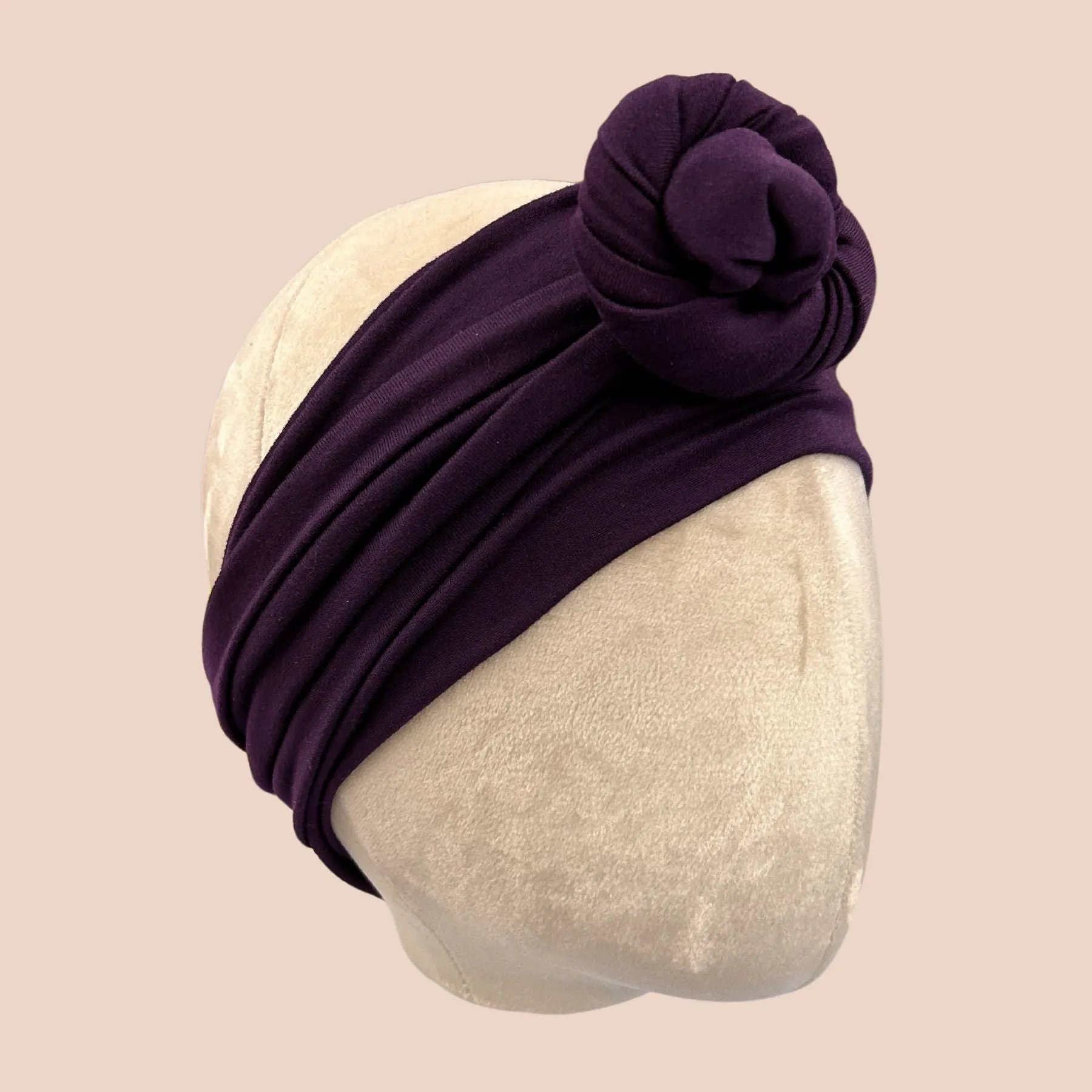 Emoji Purple Solid Wrap Headband
