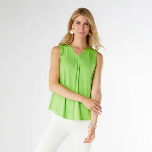 Erin Pleat Back V-Neck Tank
