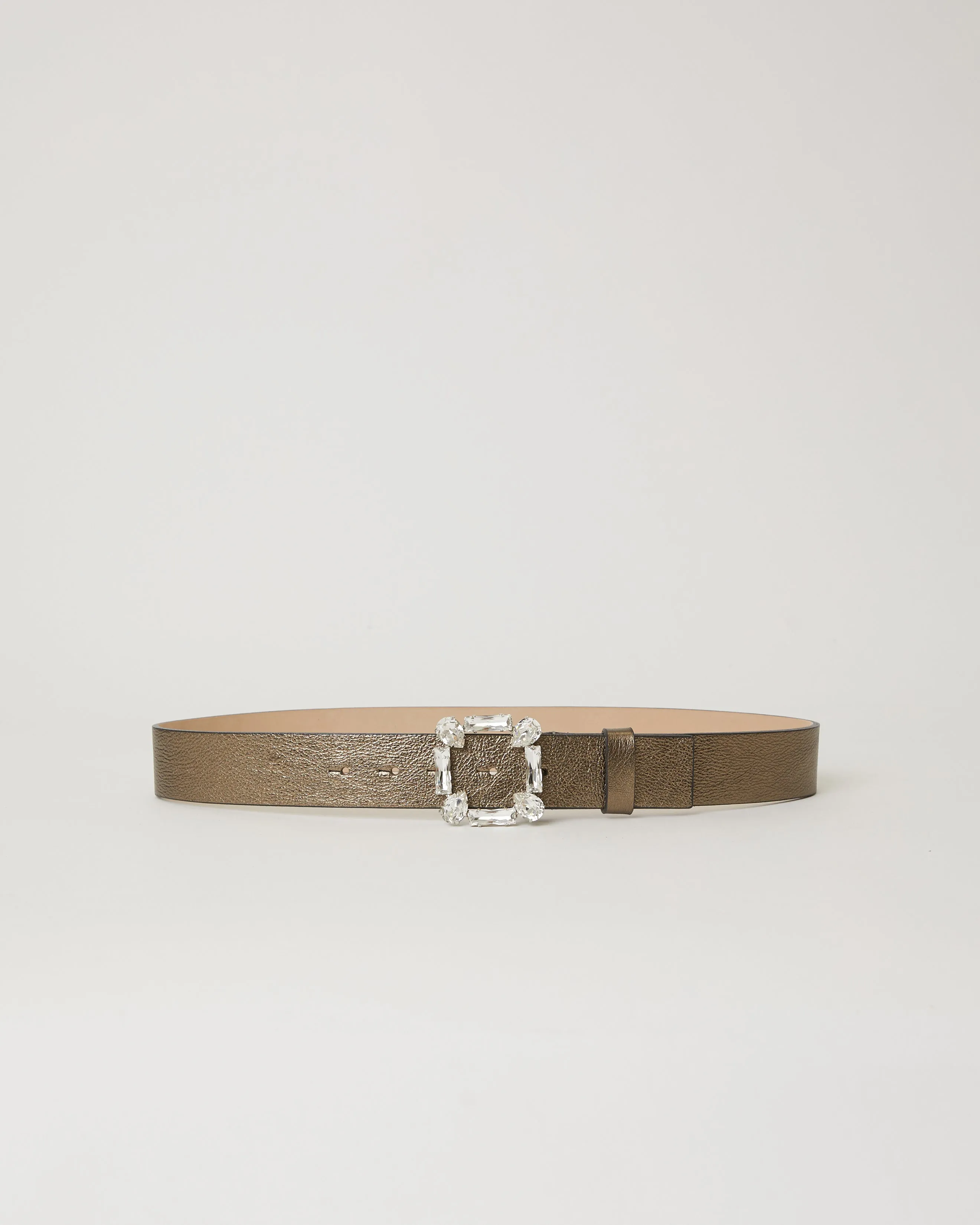 ESMA METALLIC LEATHER BELT