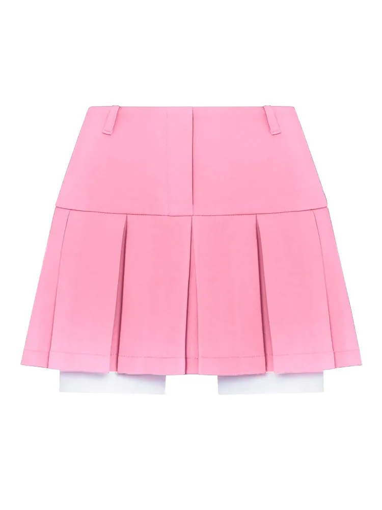Fall Women Blazer Suit Two Piece Sets Turn-down Collar Blazers Tops And Pleated Skirts Femme High Street Y2K Outfits