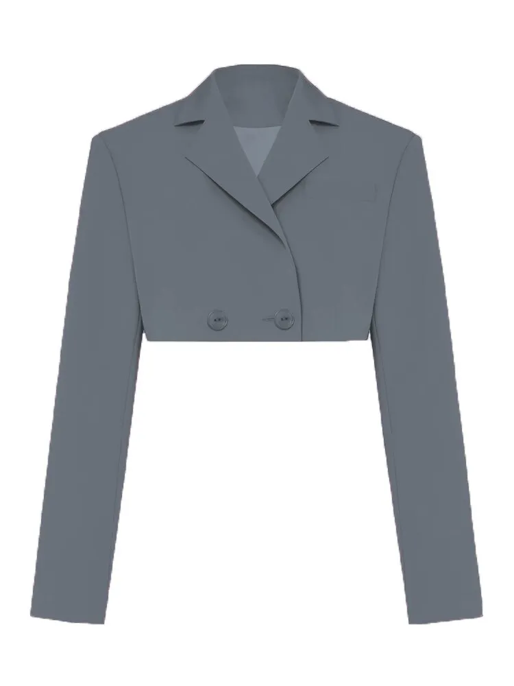 Fall Women Blazer Suit Two Piece Sets Turn-down Collar Blazers Tops And Pleated Skirts Femme High Street Y2K Outfits