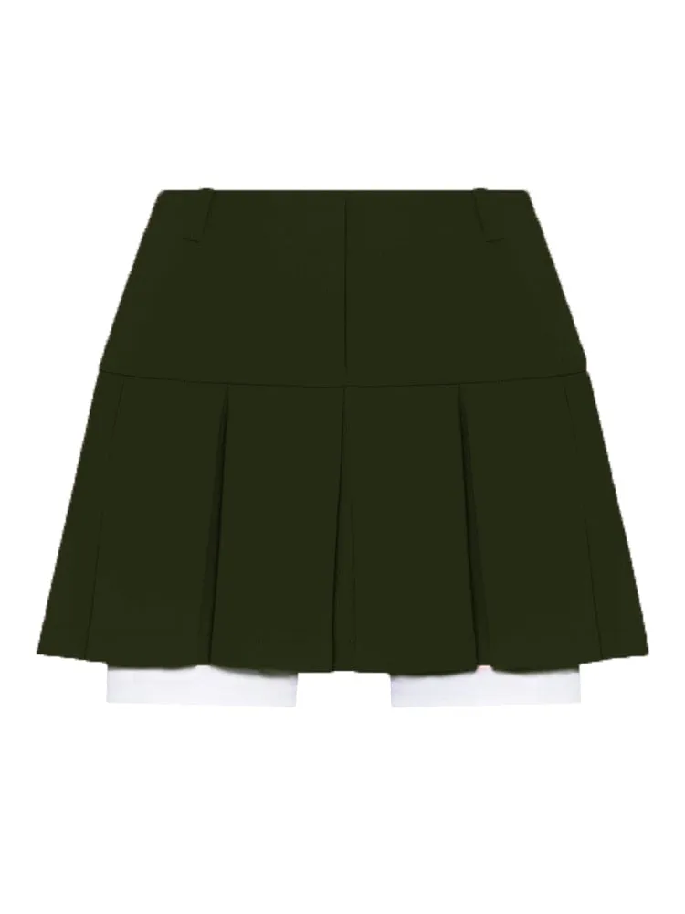 Fall Women Blazer Suit Two Piece Sets Turn-down Collar Blazers Tops And Pleated Skirts Femme High Street Y2K Outfits