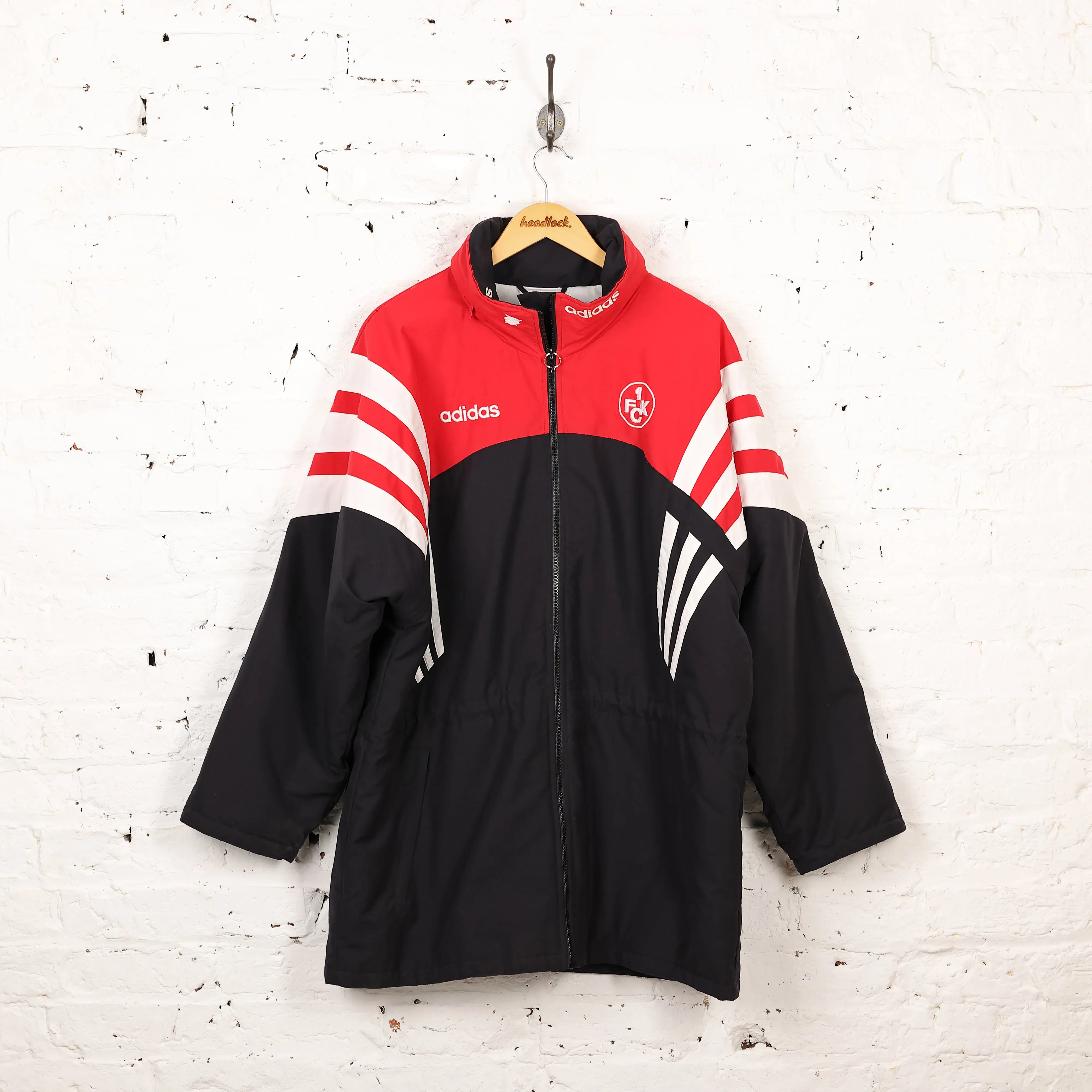 FC Kaiserslautern Adidas 90s Coaches Jacket - Black/Red - XL