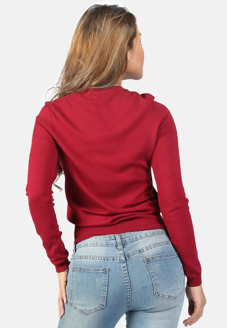 Fine Knit Striped Sweater