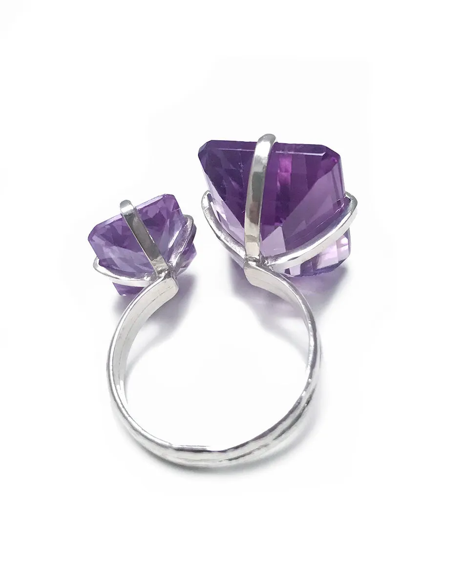 Floating Amethyst Ring