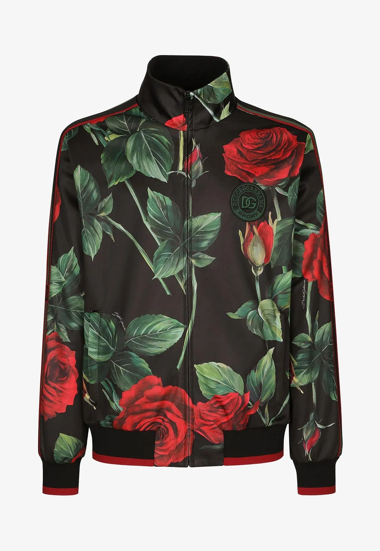 Floral Print Zip-Up Jacket