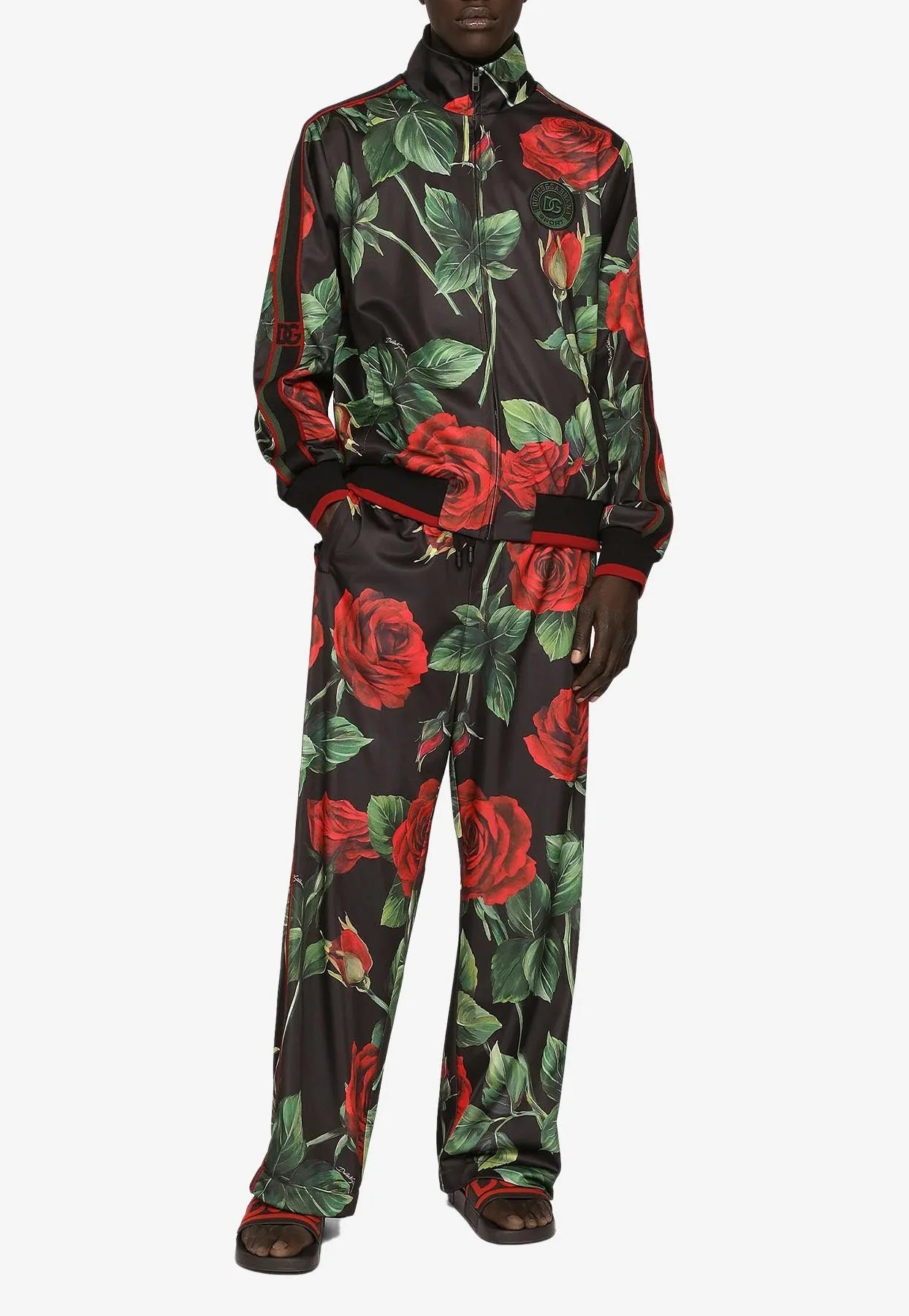Floral Print Zip-Up Jacket