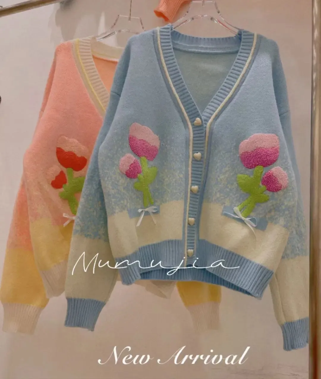 Floral V-Neck Cardigan