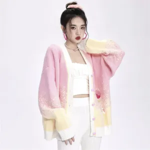 Floral V-Neck Cardigan