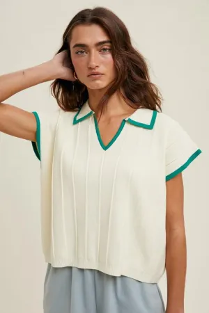Forever Grateful Knit Polo