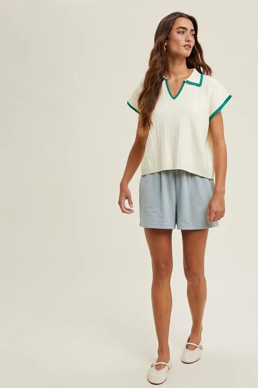 Forever Grateful Knit Polo