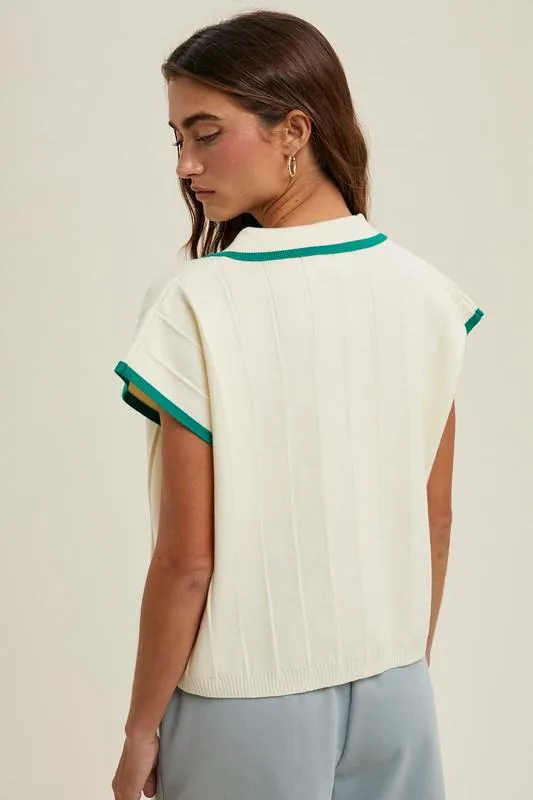 Forever Grateful Knit Polo