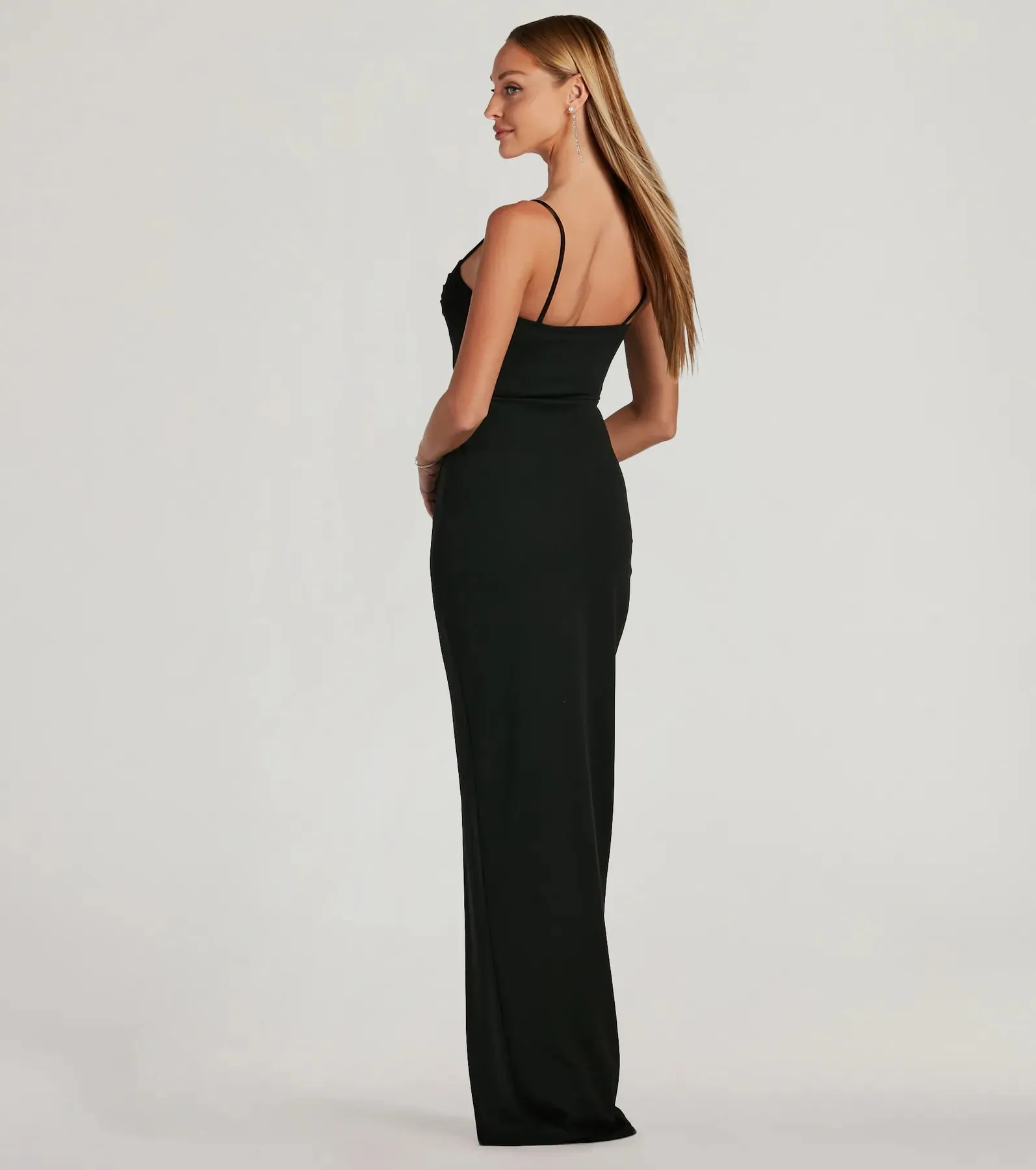 Fran Formal Crepe Sweetheart Column Dress