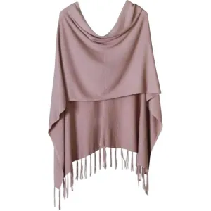 Fringed High-Low Poncho